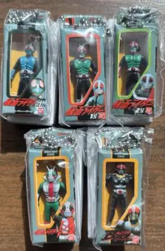仮面ライダーソフビパッケージチャーム●シークレット含む5種セット