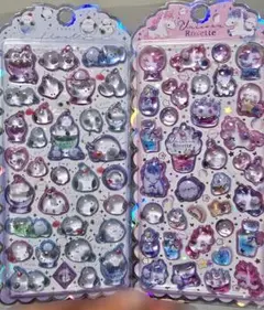 シマエナガ　ユニコーン　ボンボンドロップシール