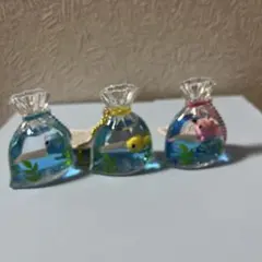 金魚　オイルチャーム　金魚鉢　キーホルダーのサムネイル