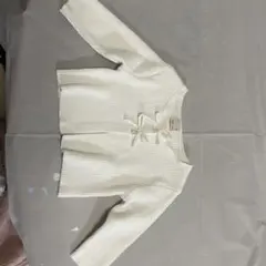 美品　petit main カーディガン S ホワイト