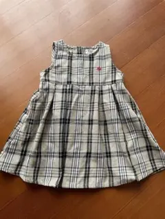 POLO チェック柄 ノースリーブワンピース 90サイズ