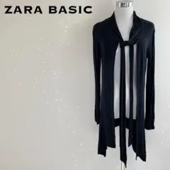 ZARA BASIC ザラベーシック ブラックロングカーディガンのサムネイル