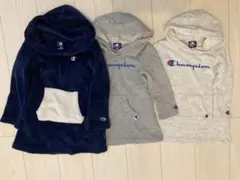 Champion フード付き ワンピース100cm 3色セット