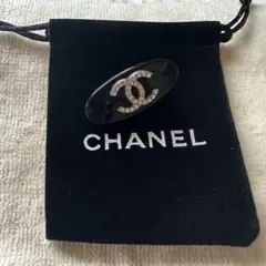 CHANEL シャネル ブラックヘアクリップ ノベルティ ヘアピン