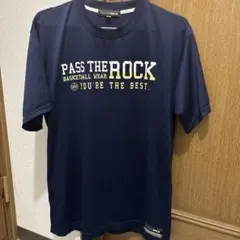 PASS THE ROCK バスケ Tシャツ ネイビー