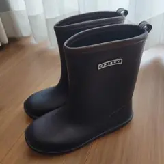 ひとみ様専用　SHISKY レインブーツ 22cm ネイビー×ブラウンのサムネイル