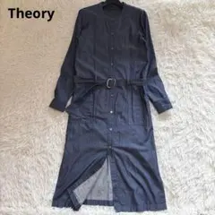 さくTheory(セオリー) ワンピース　デニム調　シャツワンピース 2026年最新】theoryデニムワンピースの人気アイテム - メルカリ