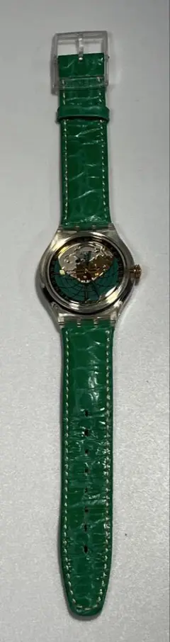 動作品　スウォッチ　SWATCH 自動巻き　手巻き　裏スケルトン　地球