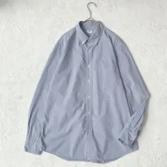 ユニクロ| エクストラファインコットンブロードチェックシャツ【L】ボタンダウン