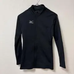 K1989 MIZUNO 長袖ジップアップウェア ブラック レディース Mのサムネイル
