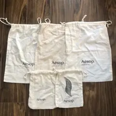 がんも様専用　Aesop コットンショップ袋 大小（柄）2点セット