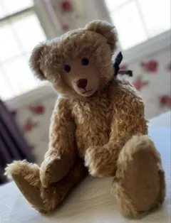 ♡アンティークベア♡イギリス　ビンテージ　テディベア　ベージュ アンティーク テディベア | フランス ベージュ色のテディベア 5