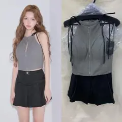 グレー S 4173ローブドフルールグロッシーブリエAngelR　キャバドレス