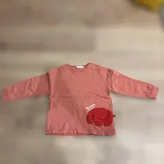 DOM DOM BEAMS mini ピンク長袖Tシャツ