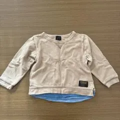 petit main オーガニックコットン 長袖カットソー 100 レイヤード