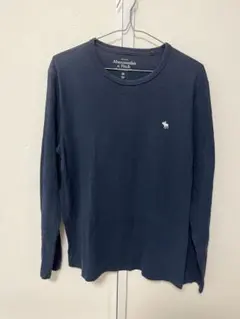 Abercrombie & Fitch ネイビー 長袖Tシャツ