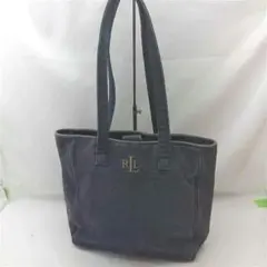ローレン ラルフローレン デニム トートバッグ ネイビー系 レディース