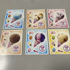 Baskin Robbins アイスクリームシール 6枚セット