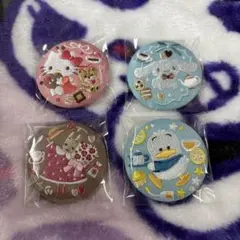 サンリオキャラクターズ 刺繍缶バッジビスケット3 4個セット