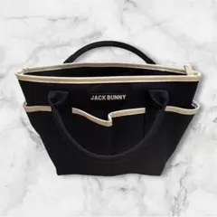 JACKBUNNY ネイビー ホワイトカートバッグ ミニトート トートバッグのサムネイル