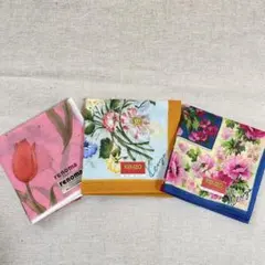 【新品】KENZO×2（大判）renoma ハンカチ 3枚セット バッグスカーフ