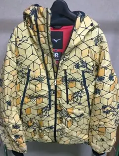 ミズノ ブレスサーモサーマルプラス ジャケット RG スノーウェア 総柄黄色 L