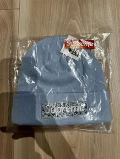 Supreme ライトブルー ニット帽 ビーニー