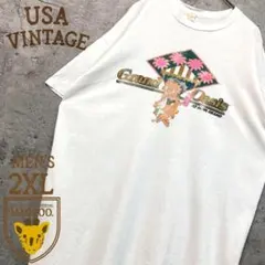 90s☆USA製古着【ラスベガス カジノ ベティちゃん Tシャツ】メンズ2XL