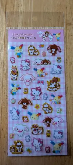 ★未使用★「サンリオキャラクターズ/ヘイセイデザイン」ラメ入り樹脂もりシール