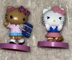 ハローキティ チョコエッグ ⑧日焼けギャルキティ⑪指ハートキティ