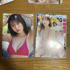 ヤングアニマル 20231013 菊池姫奈切り抜き クリアファイル付き