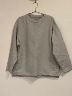 MUJI LABO ムジラボグレー トレーナー スリット無印良品男女兼用SMのサムネイル