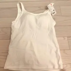 UNIQLO ユニクロ エアリズムコットンリブ ブラタンクトップ 白 ホワイト