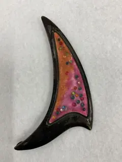 23.271【ブローチ】ヴィンテージ　アンティーク　アクセサリー　七宝焼？？