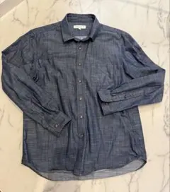 ユナイテッドアローズA DAY IN THE LIFE ダークブルー長袖シャツ