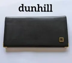 dunhill 長財布 ブラック ゴールド金具 - メルカリ