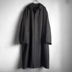 90s〜 Laure Ralph Lauren ステンカラーコート 墨黒 48L