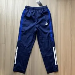 【美品/新品 未使用】adidas キッズ用 ロングパンツ 150 紺×青