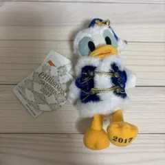【タグ付き】ドナルドダック　ぬいぐるみバッジ　ぬいば　2017 クリスマス
