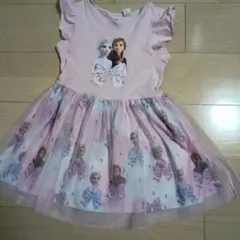 アナと雪の女王 半袖ワンピース ピンク110−120