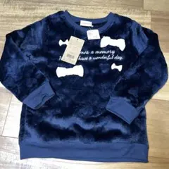 新品 ふわふわ ネイビー トレーナー 110