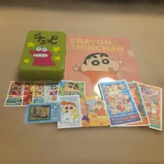 クレヨンしんちゃん クリアファイル　チョコビケース　 シールセット