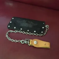 Harley-Davidson レザー長財布 スタッズ付き - メルカリ