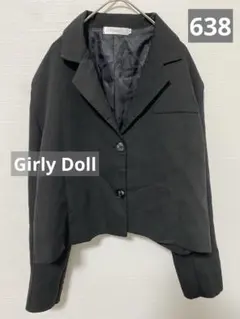 638_Girly doll ショート丈 テーラードジャケットのサムネイル