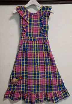 ラブレボ♡ 130サイズ♡ ロングワンピース♡ チェック柄のサムネイル