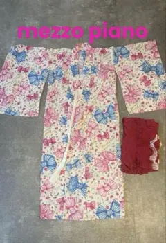メゾピアノ 平成レトロ 帯なし浴衣のみ サイズL ピンク - メルカリ