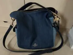 コーチ　coach デニムトートバッグ　ショルダーバッグ