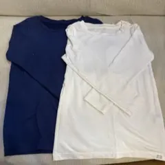 極暖　ヒートテック　 110 ネイビー、白　２枚