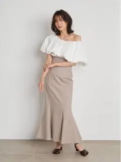 スナイデル ハイウエストタイトヘムフレアスカート マーメイドスカート S