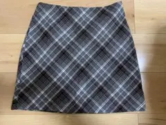 ミニスカート　チェック